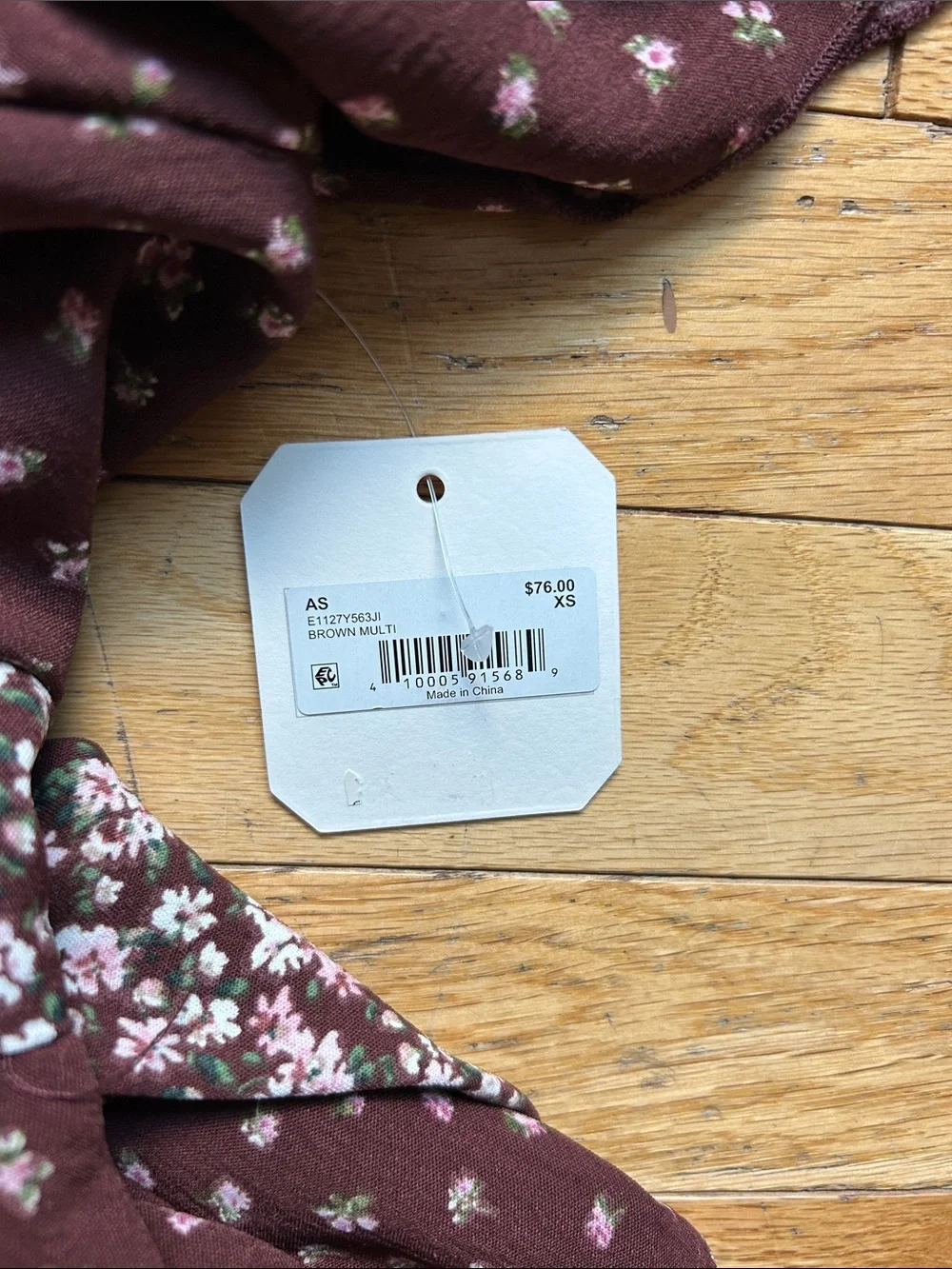 Altar'd State Girls' Brown Floral Tiered Dress